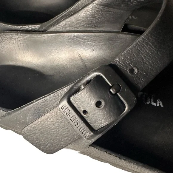 Birkenstock Size 37 Gizeh Essentials EVA in Black Thong Footbed Sandal - Picture 11 of 13